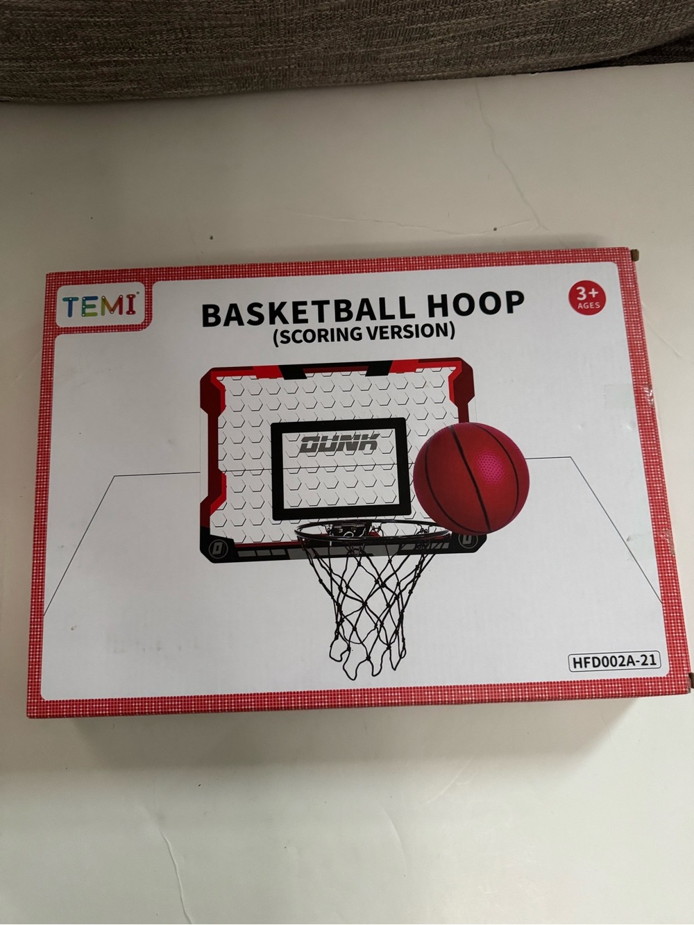 Unk Basketball Hoop (Scoring Version) - Red and White